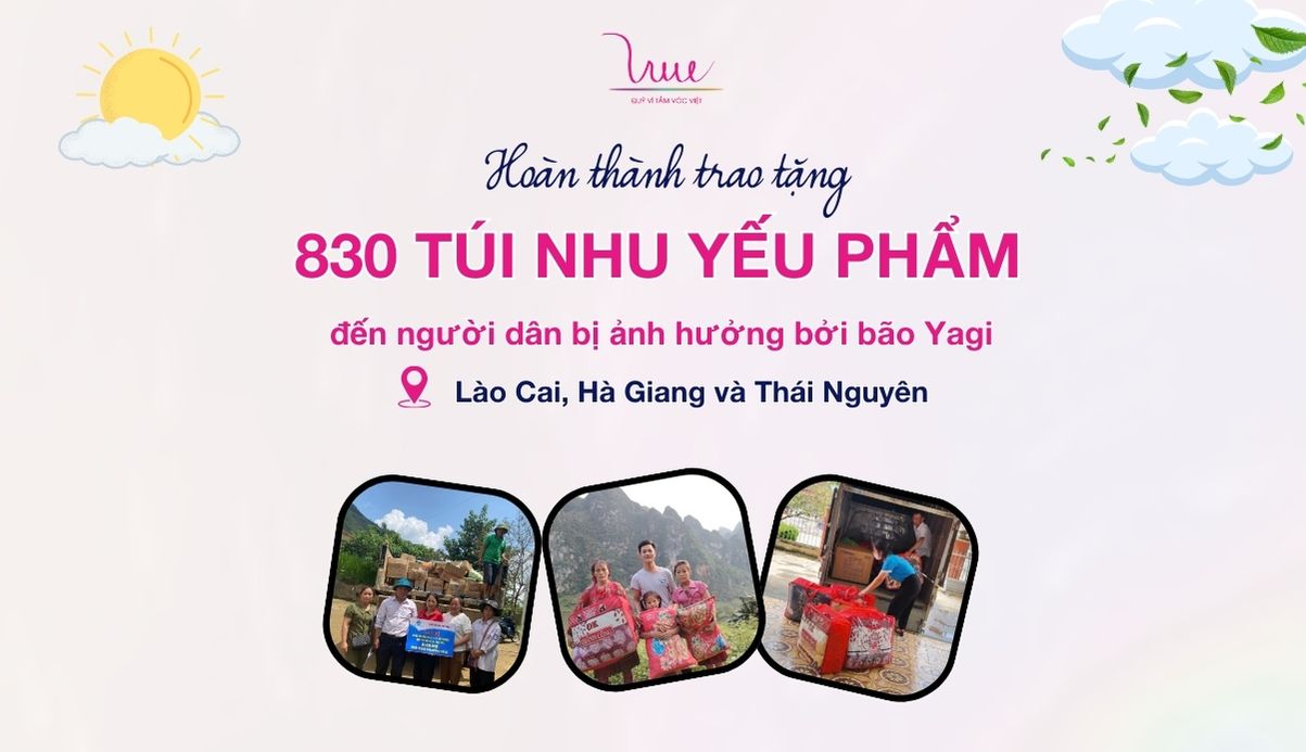 Hoàn thành trao tặng 830 túi nhu yếu phẩm tới người dân Lào Cai, Hà Giang và Thái Nguyên – Lan tỏa yêu thương trong mùa bão